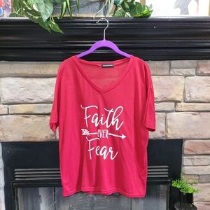 FancyQube graphic short sleeve tee Size 2XL Juniors